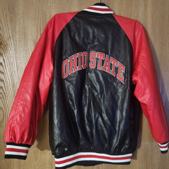 The Ohio State Buckeyes Team Jacket Boys Size XL 14/16 Brand New Red & Black - Picture 4 of 10